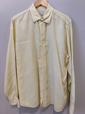 Banana Republic 100% Linen Standard Fit Mens Long-sleeve shirt - L